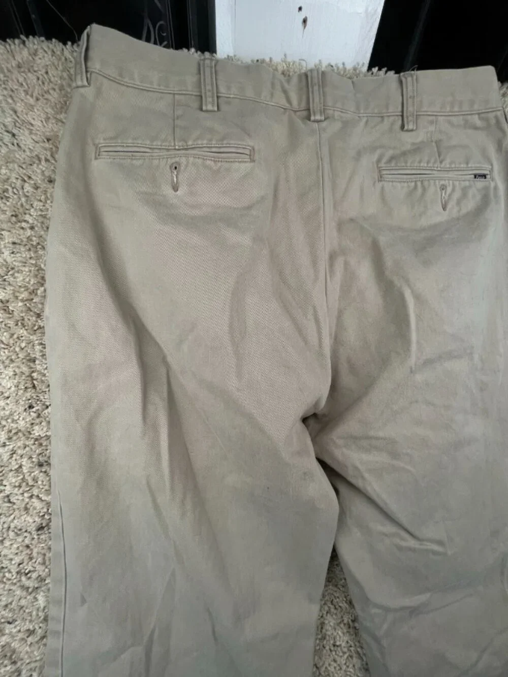 Polo Ralph Lauren 34x34 Khaki Flat Front Classic Fit Chino Pants Church BBQ
